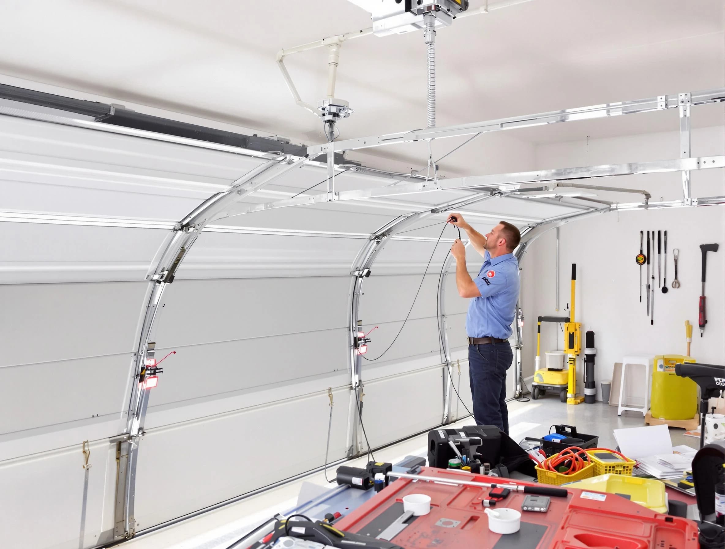 Garage door cable repair service by Natick Garage Door Repair in Natick