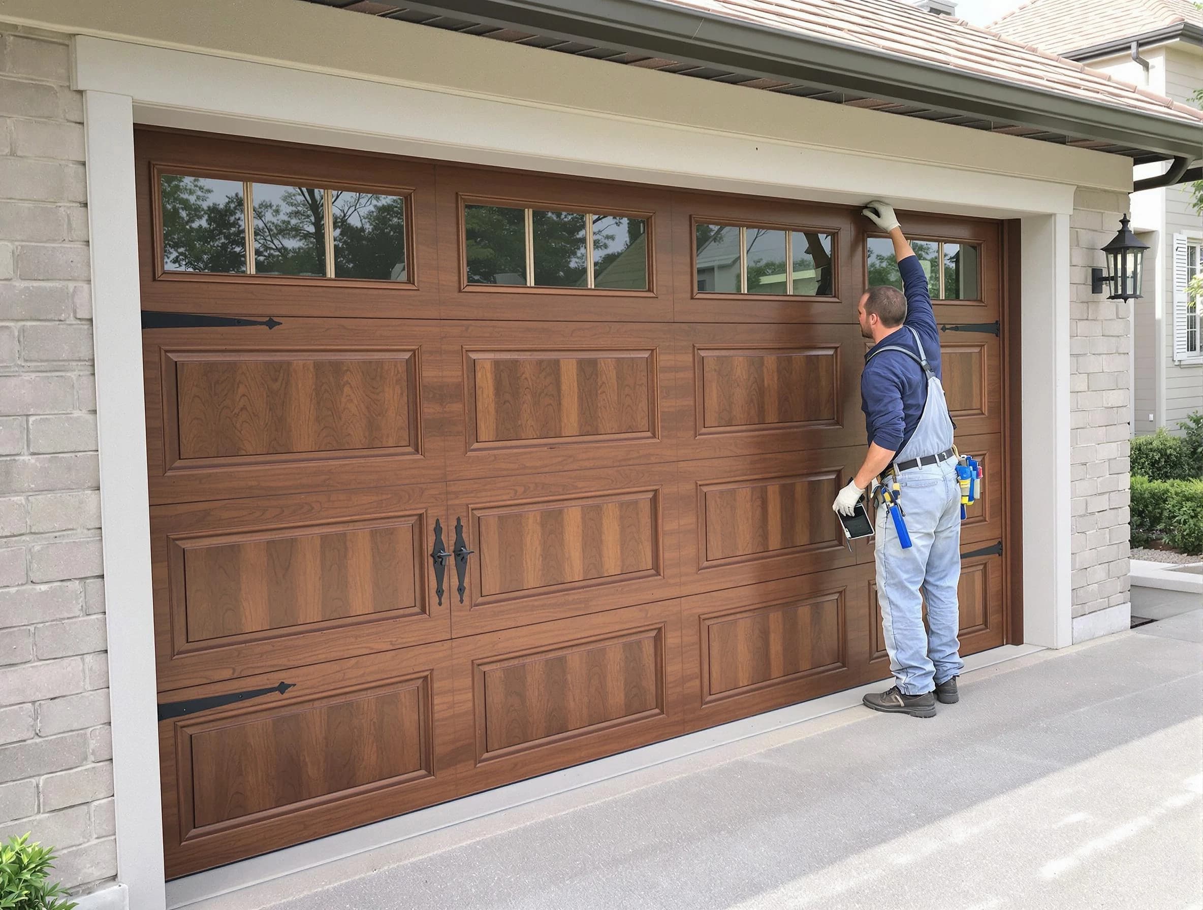 Custom garage door showcase by Natick Garage Door Repair in Natick