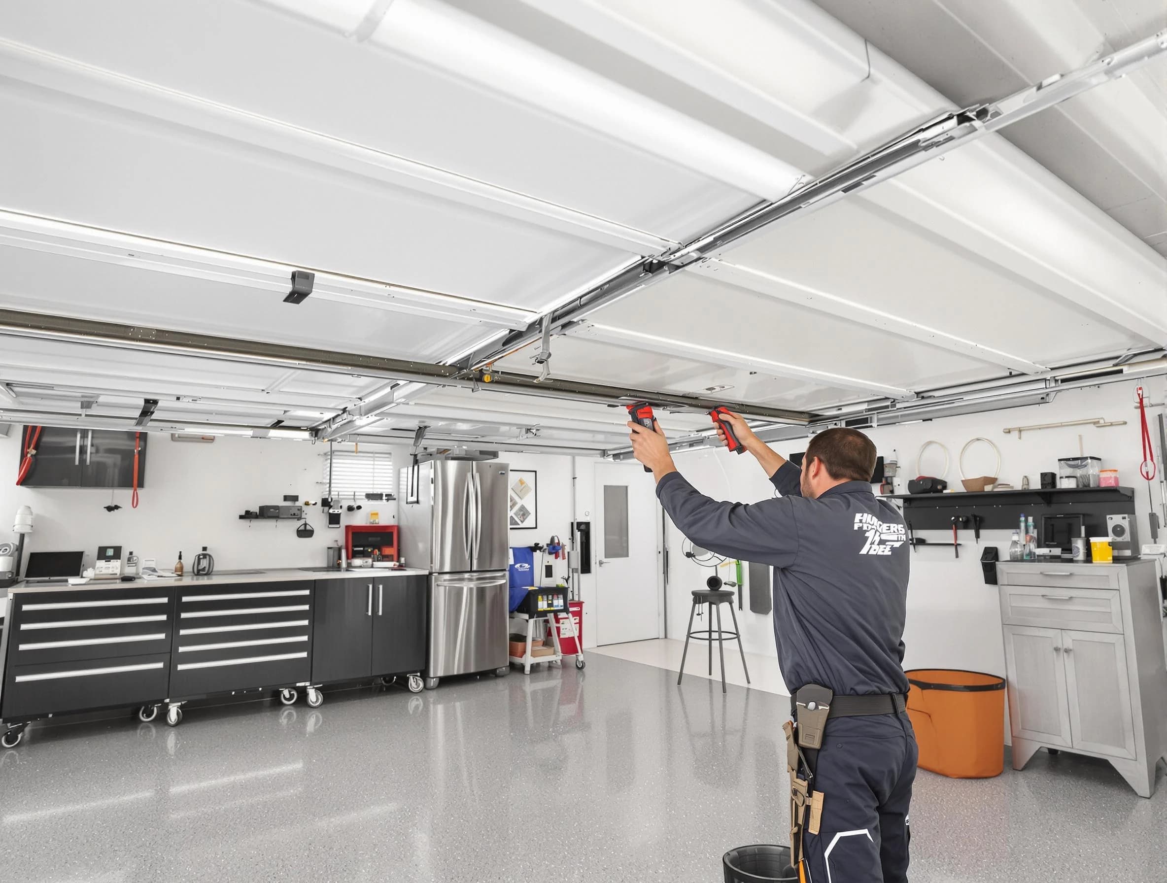 Overhead garage door repair service by Natick Garage Door Repair in Natick
