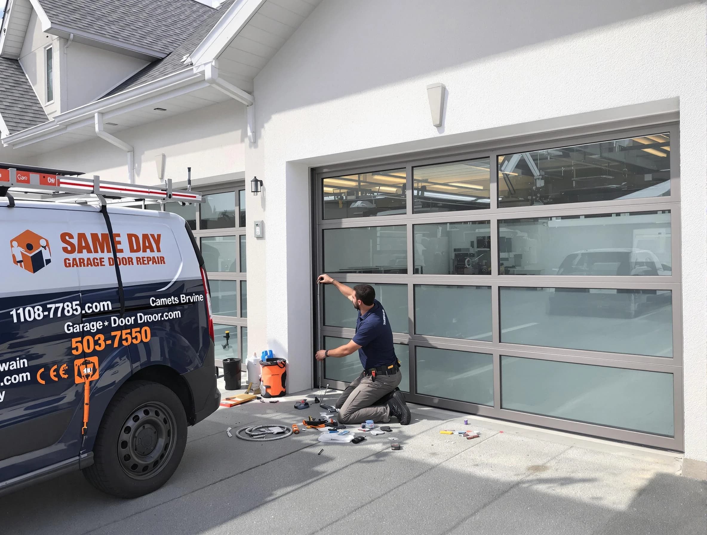 Same-day garage door repair service by Natick Garage Door Repair in Natick
