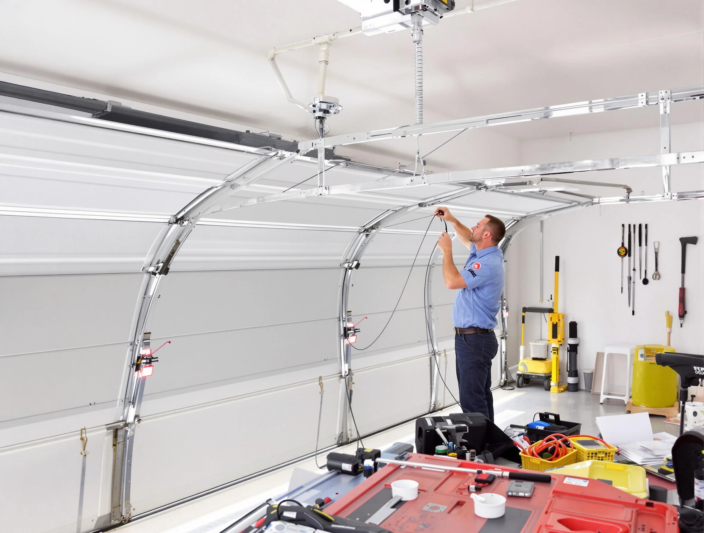 Garage door cable repair service by Natick Garage Door Repair in Natick