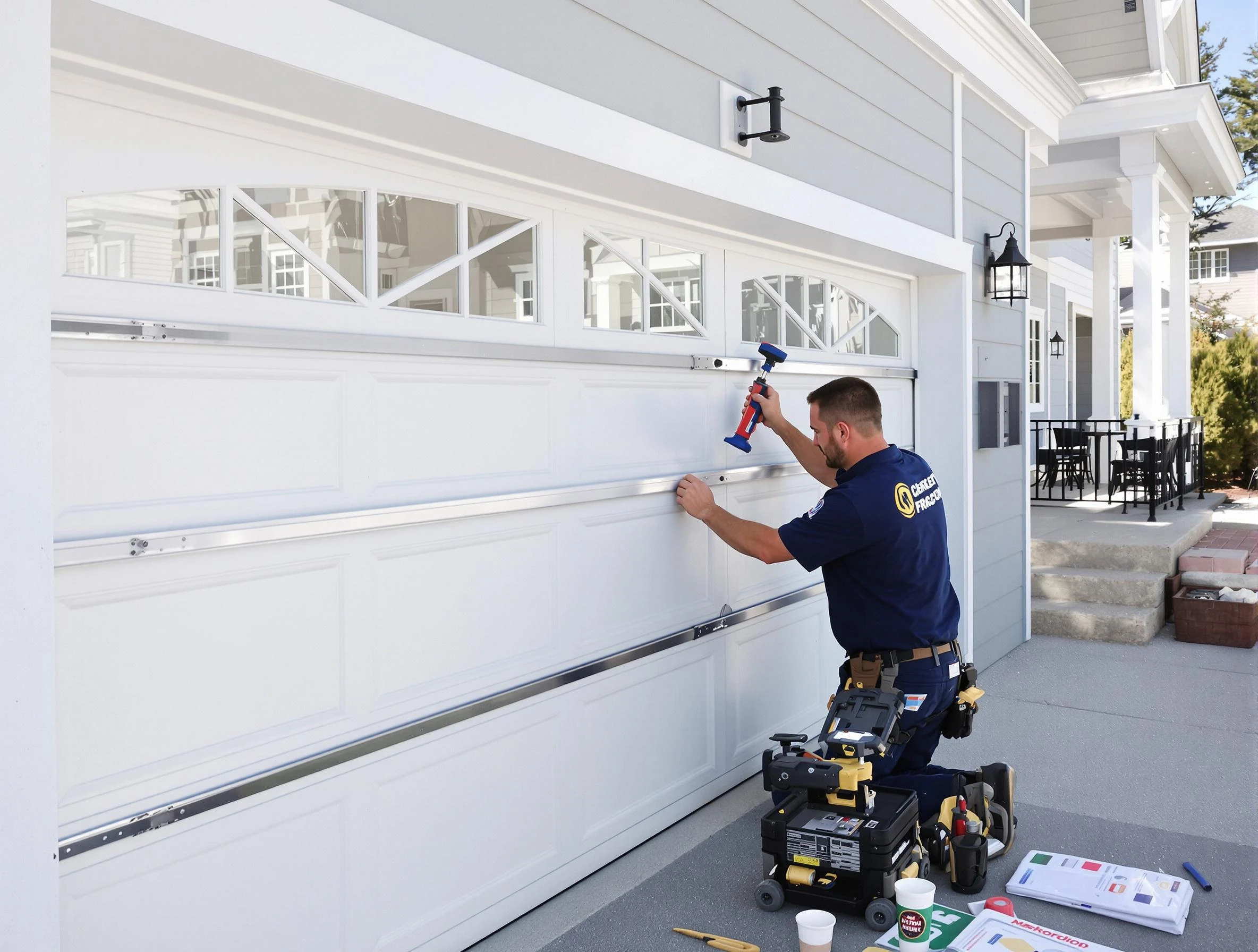 Professional garage door installation by Natick Garage Door Repair in Natick