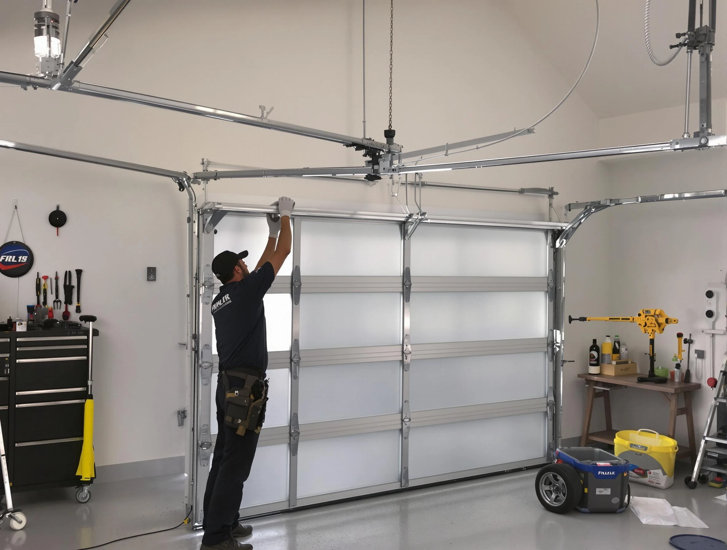 Natick Garage Door Repair certified team performing precision garage door installation in Natick