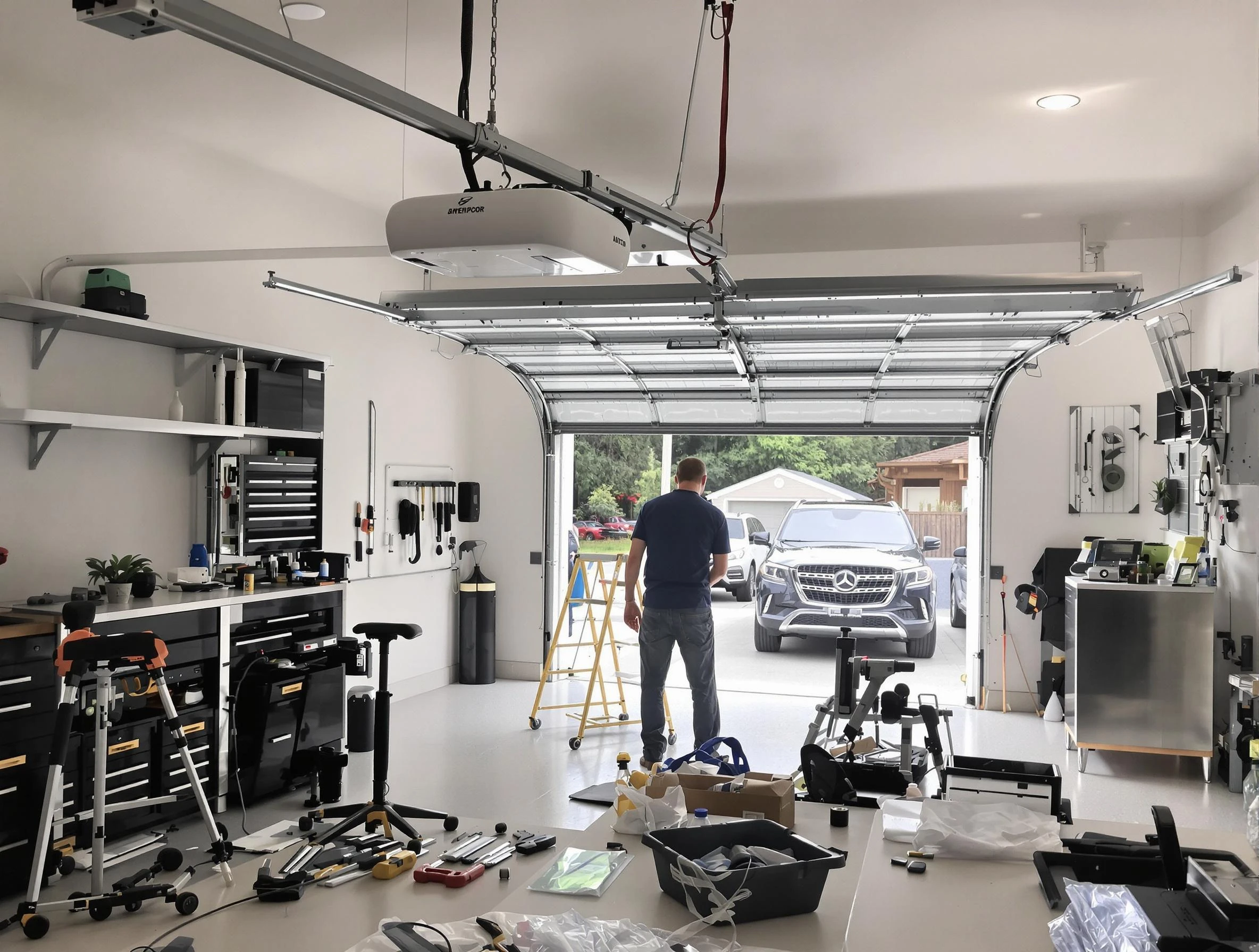 Garage door opener installation by Natick Garage Door Repair in Natick