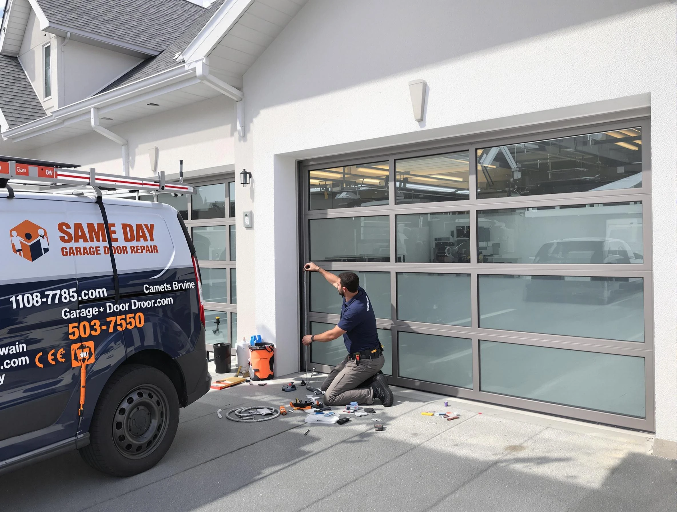 Same-day garage door repair service by Natick Garage Door Repair in Natick
